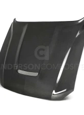 Anderson Composites Type-GR Double-Sided Carbon Fiber Hood Ford Mustang GT | EcoBoost 2018-2023                                     - AC-HD18FDMU-GR-DS - Image 4