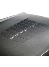 Anderson Composites Double Sided Type-GT5 Carbon Fiber Hood Ford Mustang 2018-2023                                     - AC-HD18FDMU-GT5-DS - Image 4