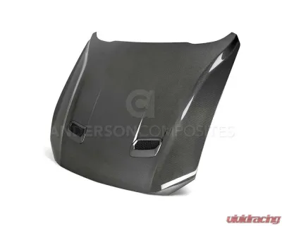 Anderson Composites Type-OE Double-Sided Carbon Fiber Hood Ford Mustang GT | EcoBoost 2018-2023 - AC-HD18FDMU-OE-DS