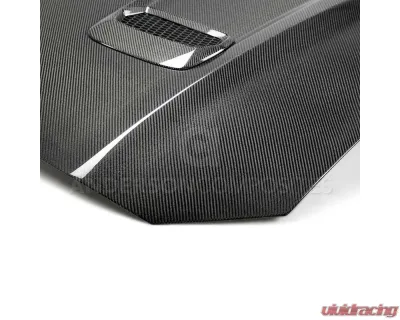 Anderson Composites Type-OE Double-Sided Carbon Fiber Hood Ford Mustang GT | EcoBoost 2018-2023 - AC-HD18FDMU-OE-DS