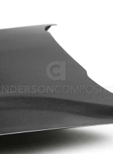 Anderson Composites Type-OE Double-Sided Carbon Fiber Hood Ford Mustang GT | EcoBoost 2018-2023                                     - AC-HD18FDMU-OE-DS - Image 5