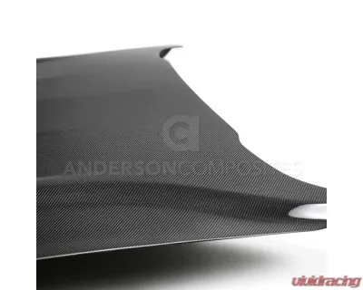 Anderson Composites Type-OE Double-Sided Carbon Fiber Hood Ford Mustang GT | EcoBoost 2018-2023 - AC-HD18FDMU-OE-DS