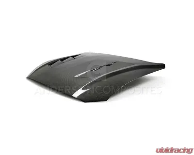 Anderson Composites Type-SA Double-Sided Carbon Fiber Hood Ford Mustang GT | EcoBoost 2018-2023 - AC-HD18FDMU-SA-DS