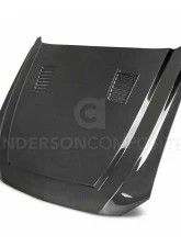 Anderson Composites Type-SN Double-Sided Carbon Fiber Hood Ford Mustang GT | EcoBoost 2018-2023                                     - AC-HD18FDMU-SN-DS - Image 6