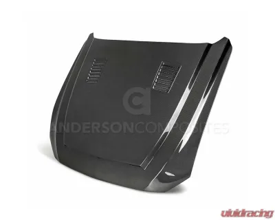 Anderson Composites Type-SN Double-Sided Carbon Fiber Hood Ford Mustang GT | EcoBoost 2018-2023 - AC-HD18FDMU-SN-DS