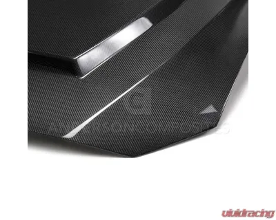 Anderson Composites Type-SN Double-Sided Carbon Fiber Hood Ford Mustang GT | EcoBoost 2018-2023 - AC-HD18FDMU-SN-DS