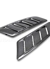 Anderson Composites Type-AB Carbon Fiber Hood Vents Ford Mustang | EcoBoost | V6 2015-2023                                     - AC-HV15FDMUGT-AB - Image 2