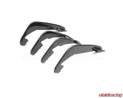 Anderson Composites Carbon Fiber Rear Diffuse Fins Chevrolet Corvette C8 Stingray 2020-2024 - AC-RDF20CHC8