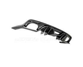 Anderson Composites Type-AR Carbon Fiber Quad Tip Rear Diffuser Ford Mustang | EcoBoost | V6 2015-2023
