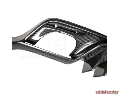 Anderson Composites Type-AR Carbon Fiber Quad Tip Rear Diffuser Ford Mustang | EcoBoost | V6 2015-2023 - AC-RL15FDMU-ARQ