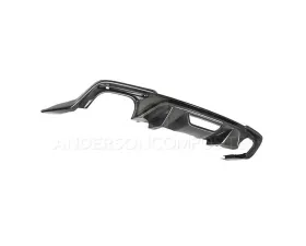 Anderson Composites Type-OE Quad Tip Carbon Fiber Rear Valance Ford Mustang GT | EcoBoost 2018-2023