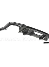Anderson Composites Type-OE Quad Tip Carbon Fiber Rear Valance Ford Mustang GT | EcoBoost 2018-2023                                     - AC-RL18FDMU-AO - Image 5