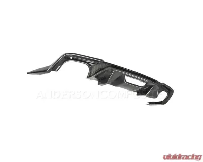 Anderson Composites Type-OE Quad Tip Carbon Fiber Rear Valance Ford Mustang GT | EcoBoost 2018-2023 - AC-RL18FDMU-AO