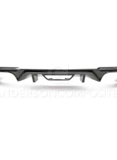 Anderson Composites Type-OE Quad Tip Carbon Fiber Rear Valance Ford Mustang GT | EcoBoost 2018-2023                                     - AC-RL18FDMU-AO - Image 2