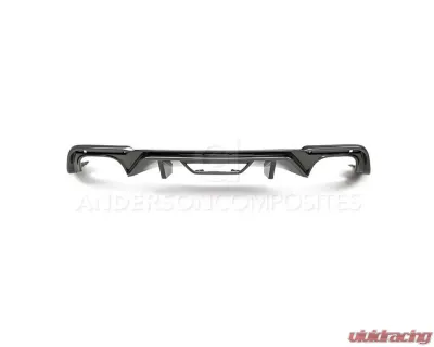 Anderson Composites Type-OE Quad Tip Carbon Fiber Rear Valance Ford Mustang GT | EcoBoost 2018-2023 - AC-RL18FDMU-AO