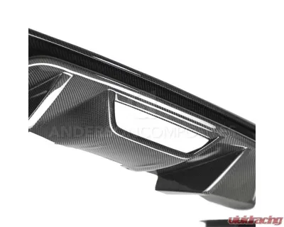 Anderson Composites Type-OE Quad Tip Carbon Fiber Rear Valance Ford Mustang GT | EcoBoost 2018-2023 - AC-RL18FDMU-AO
