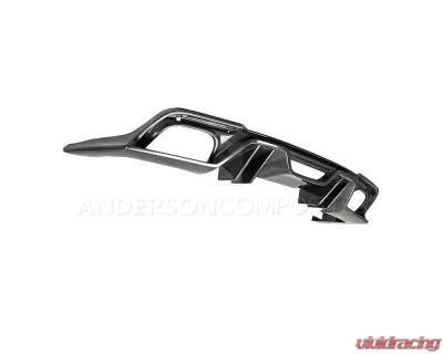 Anderson Composites Type-AR Quad Tip Carbon Fiber Rear Diffuser Ford Mustang GT | EcoBoost 2018-2023 - AC-RL18FDMU-AR