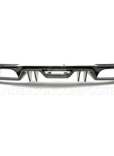 Anderson Composites Type-AR Quad Tip Carbon Fiber Rear Diffuser Ford Mustang GT | EcoBoost 2018-2023                                     - AC-RL18FDMU-AR - Image 2
