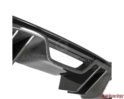 Anderson Composites Type-AR Quad Tip Carbon Fiber Rear Diffuser Ford Mustang GT | EcoBoost 2018-2023 - AC-RL18FDMU-AR