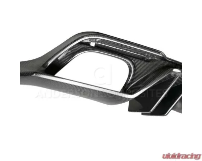 Anderson Composites Type-AR Quad Tip Carbon Fiber Rear Diffuser Ford Mustang GT | EcoBoost 2018-2023 - AC-RL18FDMU-AR