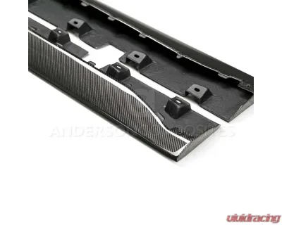 Anderson Composites Carbon Fiber Rocker Panel Splitter Type-AR for Ford Mustang 2015-2023 - AC-SS15FDMU-AR