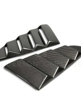 Anderson Composites Type-V Carbon Fiber Window Louvers Ford Mustang GT | EcoBoost | V6 2015-2023                                     - AC-WL15FDMU-V - Image 4