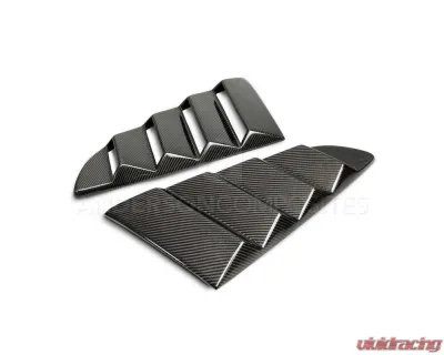 Anderson Composites Type-V Carbon Fiber Window Louvers Ford Mustang GT | EcoBoost | V6 2015-2023 - AC-WL15FDMU-V