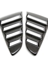 Anderson Composites Type-V Carbon Fiber Window Louvers Ford Mustang GT | EcoBoost | V6 2015-2023                                     - AC-WL15FDMU-V - Image 2