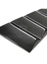 Anderson Composites Type-V Carbon Fiber Window Louvers Ford Mustang GT | EcoBoost | V6 2015-2023                                     - AC-WL15FDMU-V - Image 4