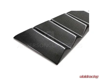 Anderson Composites Type-V Carbon Fiber Window Louvers Ford Mustang GT | EcoBoost | V6 2015-2023 - AC-WL15FDMU-V