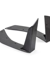 Anderson Composites Type-GT5 Carbon Fiber Front Splitter Wickers for 2024 Ford Mustang                                     - AC-FBC24FDMU-GT5 - Image 2
