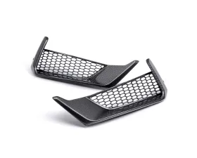 Anderson Composites Carbon Fiber Front Bumper Inserts for 2024 Ford Mustang Dark Horse