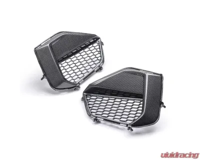 Anderson Composites Carbon Fiber Front Bumper Inserts for 2024 Ford Mustang GT - AC-FBI24FDMUGT