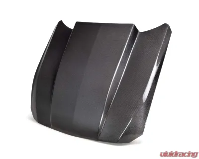 Anderson Composites Type-CJ Double-Sided Carbon Fiber Cowl Hood for 2024 Ford Mustang - AC-HD24FDMU-CJ-DS