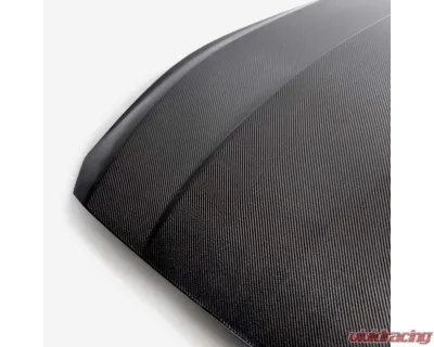 Anderson Composites Type-CJ Double-Sided Carbon Fiber Cowl Hood for 2024 Ford Mustang - AC-HD24FDMU-CJ-DS