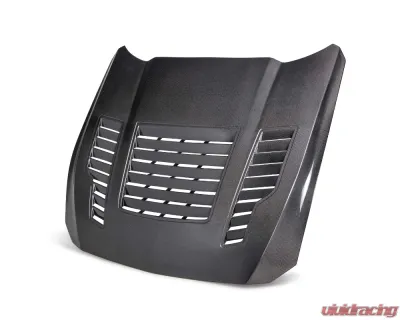 Anderson Composites Type-GT4 Double-Sided Carbon Fiber Hood for 2024 Ford Mustang - AC-HD24FDMU-GT4-DS