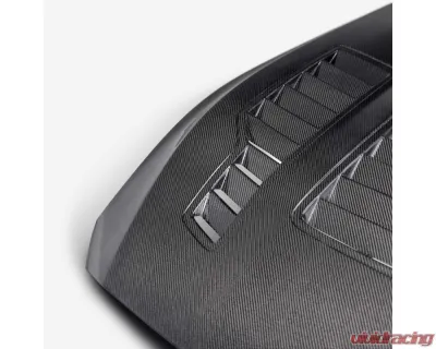 Anderson Composites Type-GT4 Double-Sided Carbon Fiber Hood for 2024 Ford Mustang - AC-HD24FDMU-GT4-DS