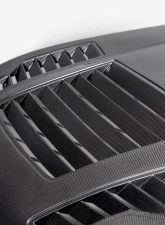 Anderson Composites Type-GT4 Double-Sided Carbon Fiber Hood for 2024 Ford Mustang                                     - AC-HD24FDMU-GT4-DS - Image 6