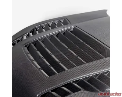 Anderson Composites Type-GT4 Double-Sided Carbon Fiber Hood for 2024 Ford Mustang - AC-HD24FDMU-GT4-DS