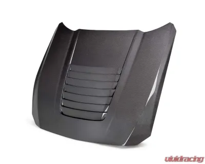 Anderson Composites Type-GT5 Double-Sided Carbon Fiber Hood for 2024 Ford Mustang - AC-HD24FDMU-GT5-DS