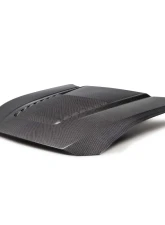 Anderson Composites Type-GT5 Double-Sided Carbon Fiber Hood for 2024 Ford Mustang                                     - AC-HD24FDMU-GT5-DS - Image 2