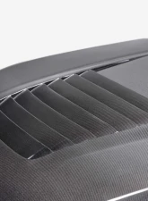 Anderson Composites Type-GT5 Double-Sided Carbon Fiber Hood for 2024 Ford Mustang                                     - AC-HD24FDMU-GT5-DS - Image 4