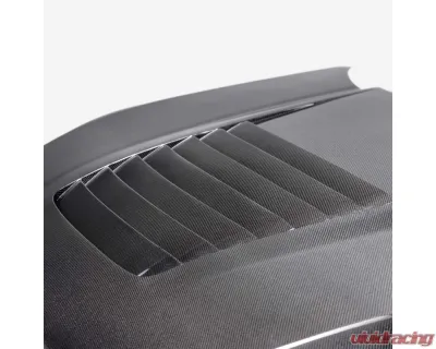 Anderson Composites Type-GT5 Double-Sided Carbon Fiber Hood for 2024 Ford Mustang - AC-HD24FDMU-GT5-DS