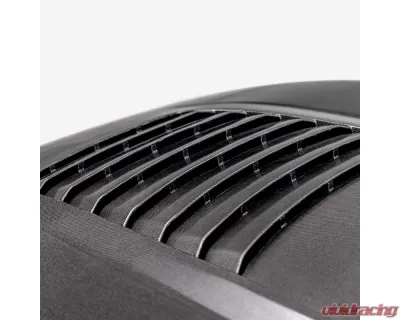 Anderson Composites Type-GT5 Double-Sided Carbon Fiber Hood for 2024 Ford Mustang - AC-HD24FDMU-GT5-DS