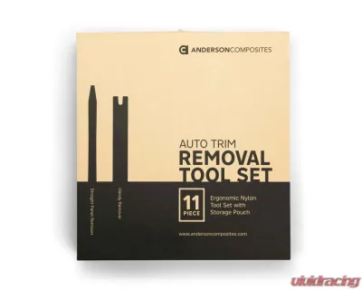 Anderson Composites Automotive Trim & Panel Removal Tool Set - 11 Pieces with Storage Pouch - AC-TRIM11