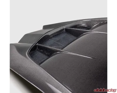Anderson Composites Type-Z1 Double Sided Carbon Fiber Hood Chevrolet Corvette C8 2020-2024 - AC-HD20CHC8-Z1-DS