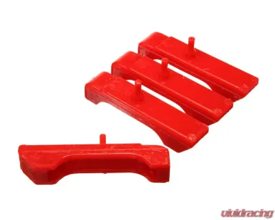 Energy Suspension 3 Row 3.6117R Red Radiator Isolator Pad Set GM Small Block - 3.6117R