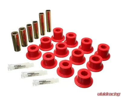 Energy Suspension Rear Red Leaf Spring Shackle Bushing Set Toyota Tundra 2007-2021 - 8.2117R