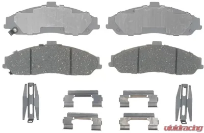 AC Delco Ceramic Front Disc Brake Pad Set with Hardware - 14D731CH