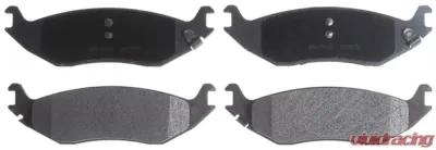 AC Delco Semi-Metallic Rear Disc Brake Pad Set with Wear Sensor - 14D898M